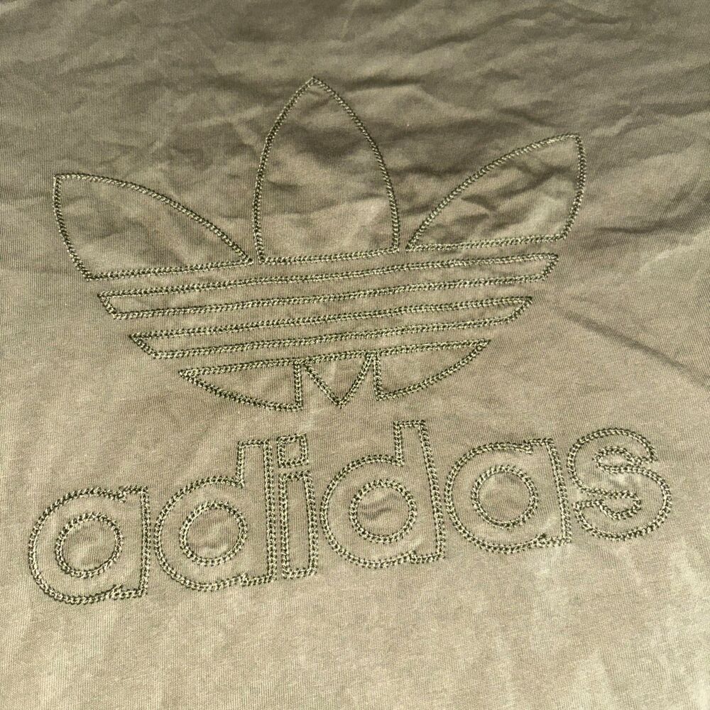 Adidas Men’s GRAPHICS TREFOIL SERIES TEE Green Large